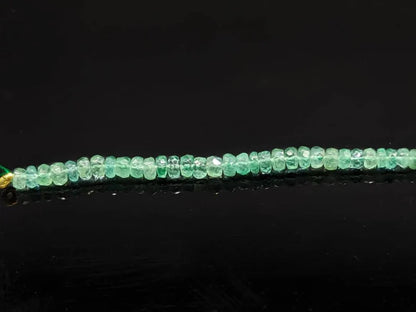 Natural Zambian Emerald Beads Faceted Strand Jewelry