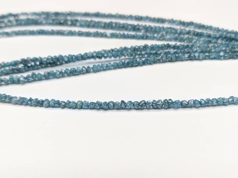 Blue Rough Diamond Beads 3 mm raw rough diamond bead