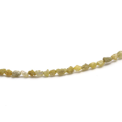 100% Natural Tumble Uncut Diamond Raw Rough 2.5 - 4 mm Beaded 16 Inches Necklace