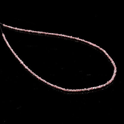 Pink Rough Diamond Strands 2 - 2.5 mm Natural Raw Diamond Uncut Full Length Strands