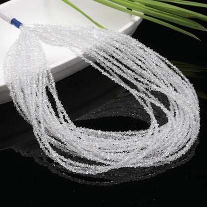 AAA+ Clear White Herkimer Diamond Quartz Nuggets Beads Raw 16 Inches Strands