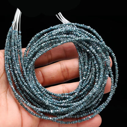 Blue Diamond Uncut Bead Raw Rough Blue Diamond Beads