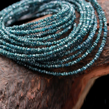 Blue Diamond Uncut Bead Raw Rough Blue Diamond Beads