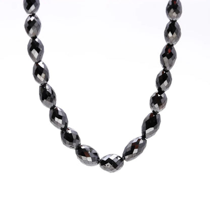 100% Natural Black Diamond Bead 4 - 6.5 mm Black Diamond Bead 16 Inches Strands