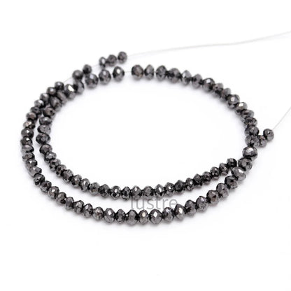 Black Diamond Bead Natural Bead 3.5 mm Black Diamond Beads For Jewelry Making