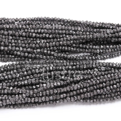 Black Diamond Bead Raw rough Diamond Bead AAA+ Uncut Diamond Bead