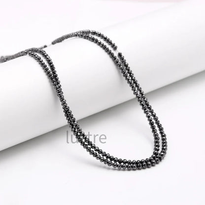 Black Diamond 4 - 4.5 mm Natural Diamond Bead Black Diamond faceted round Balls