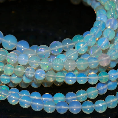 Excellent Ethiopian Round Opal Beads 100% Natural Ethiopia Opal Beads Flashy Welo Opal Balls Beads