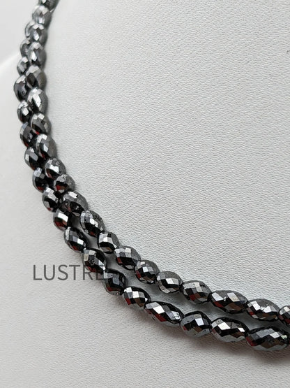 100% Natural Diamond Bead Tumble Diamond 3 - 5.4 mm Faceted Black Tumble Diamond