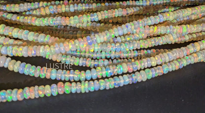 Ethiopian Opal Beads 3 - 5 mm Natural Smooth Rondelle Ethiopian Opal Beads