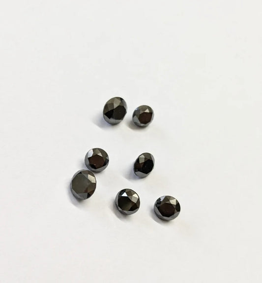 Black diamond Salt and Pepper Round Double Rose Cut Diamond Loose Diamond