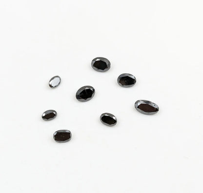 Black Diamond Cut Stone Oval Cut Shape 3 x 5 mm Diamond 100% Natural Diamond