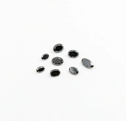 Black Diamond Cut Stone Oval Cut Shape 3 x 5 mm Diamond 100% Natural Diamond