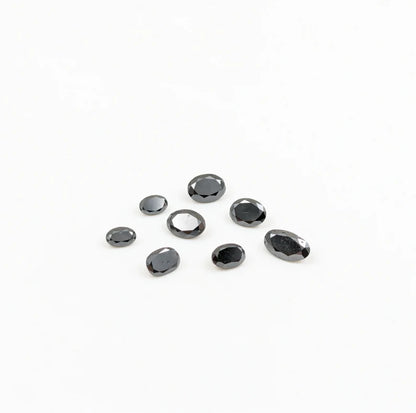 Black Diamond Cut Stone Oval Cut Shape 3 x 5 mm Diamond 100% Natural Diamond