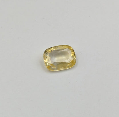 Yellow Sapphire Loose Gemstone Faceted Rectangle Sapphire 9 x 11 mm Loose Sapphire