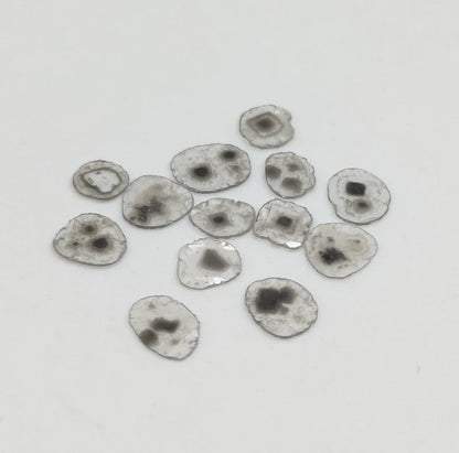 Natural Loose Diamond Slice Salt And Pepper Shade 4 - 7 mm Slice Loose Diamonds