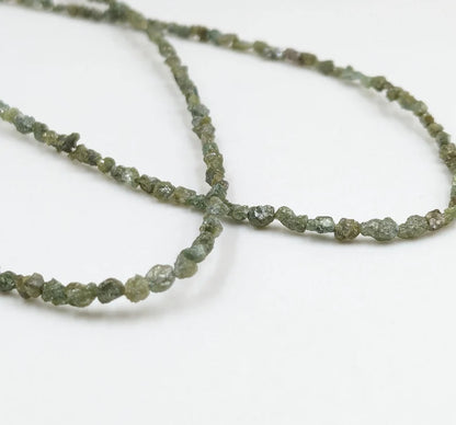 Green Uncut Diamond Bead 100% Natural Raw Rough Green Diamond Bead