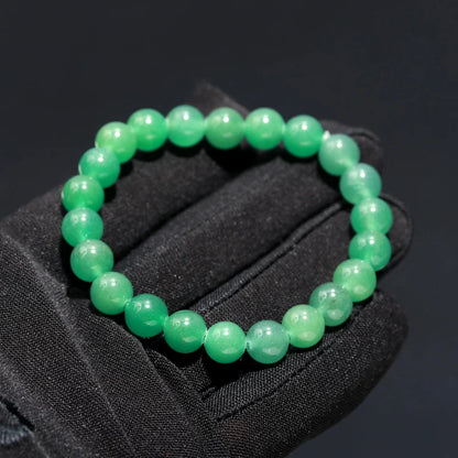 Green Aventurine Beaded 8 mm round Healing Crystal 7 Inches Spiritual Protection Bracelet