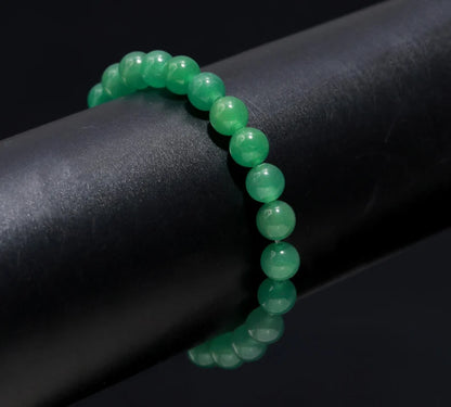 Green Aventurine Beaded 8 mm round Healing Crystal 7 Inches Spiritual Protection Bracelet