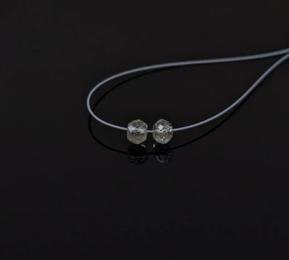 Clear White Diamond Bead 2.5 - 3.8 mm Natural Rare Rondelle Diamond Faceted Beads