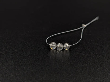 Clear White Diamond Bead 2.5 - 3.8 mm Natural Rare Rondelle Diamond Faceted Beads