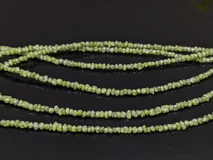 Green Diamond Beads Raw rough Green Diamond Beads