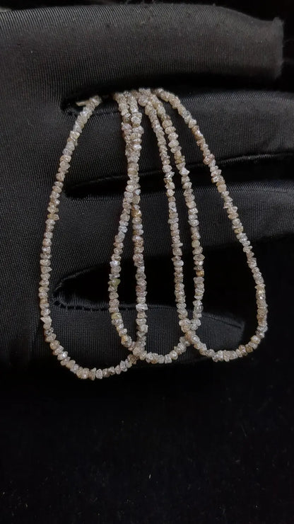 Champagne Diamond Beads 2 - 3 mm Uncut Champagne Diamond Beads