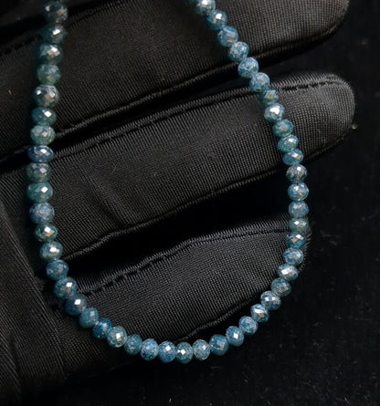 Blue Diamond Bead AAA+ Top Quality Blue diamond Faceted Round bead