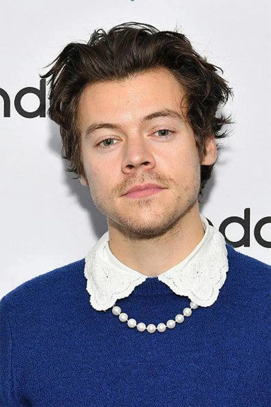 HARRY STYLES Pearl Necklace 6 MM Round Pearl