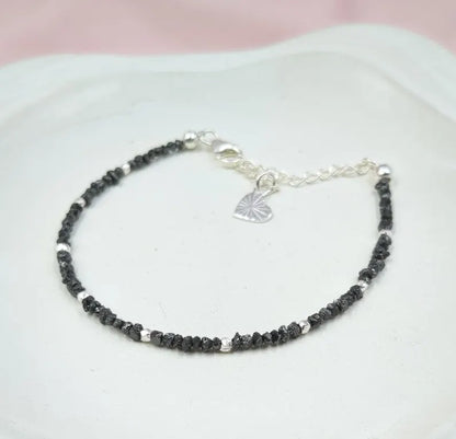 Uncut Black Diamond Bracelet