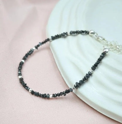 Uncut Black Diamond Bracelet