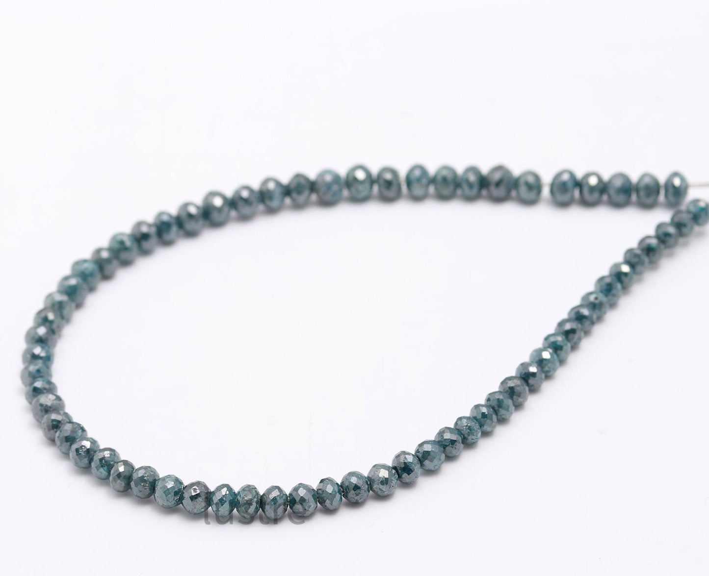 Blue Diamond Beads AAA+ Faceted Rondelle Beads