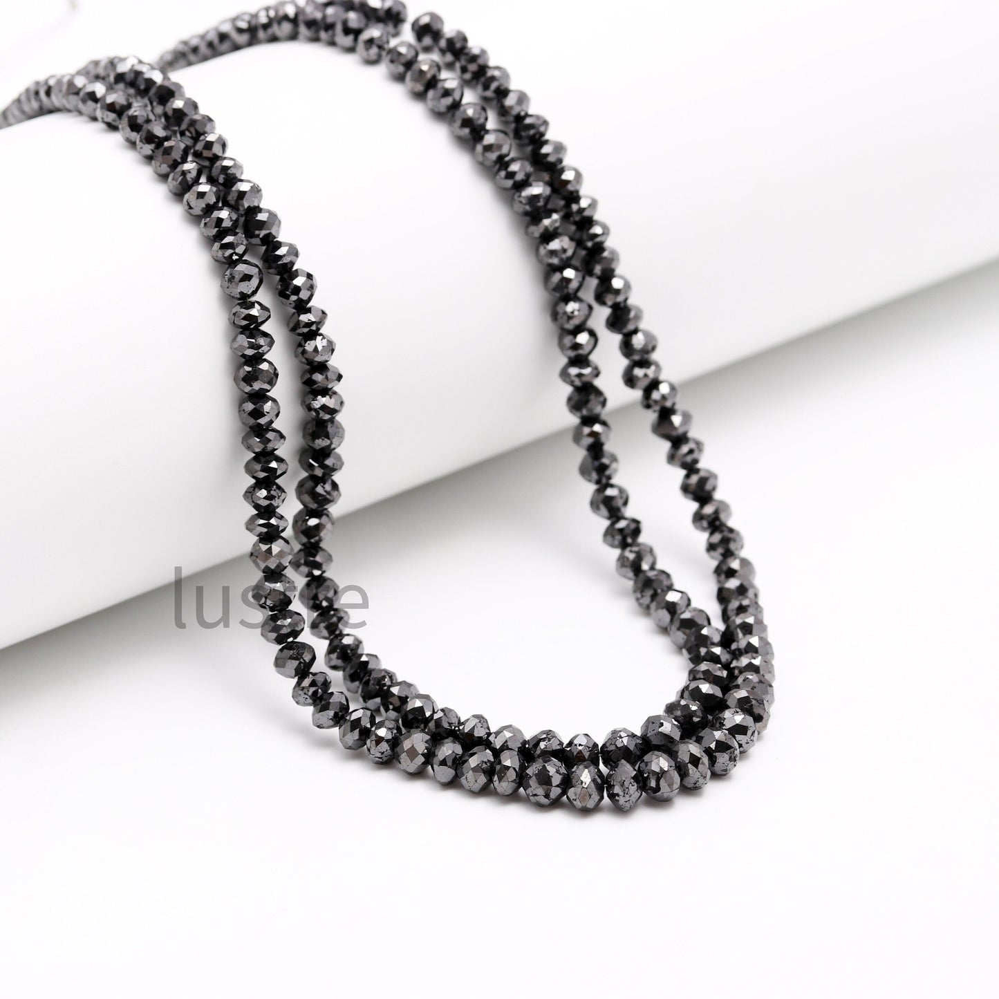 AAA+ Black Diamond Beads 6.5 mm Excellent Quality 100% Natural Black Diamond Beads Personalized Valentine Gift Jewelry