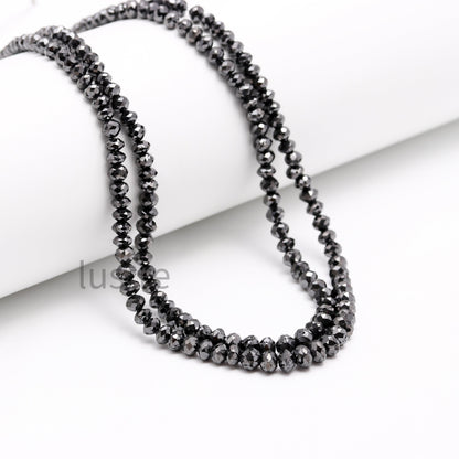 AAA+ Black Diamond Beads 6.5 mm Excellent Quality 100% Natural Black Diamond Beads Personalized Valentine Gift Jewelry