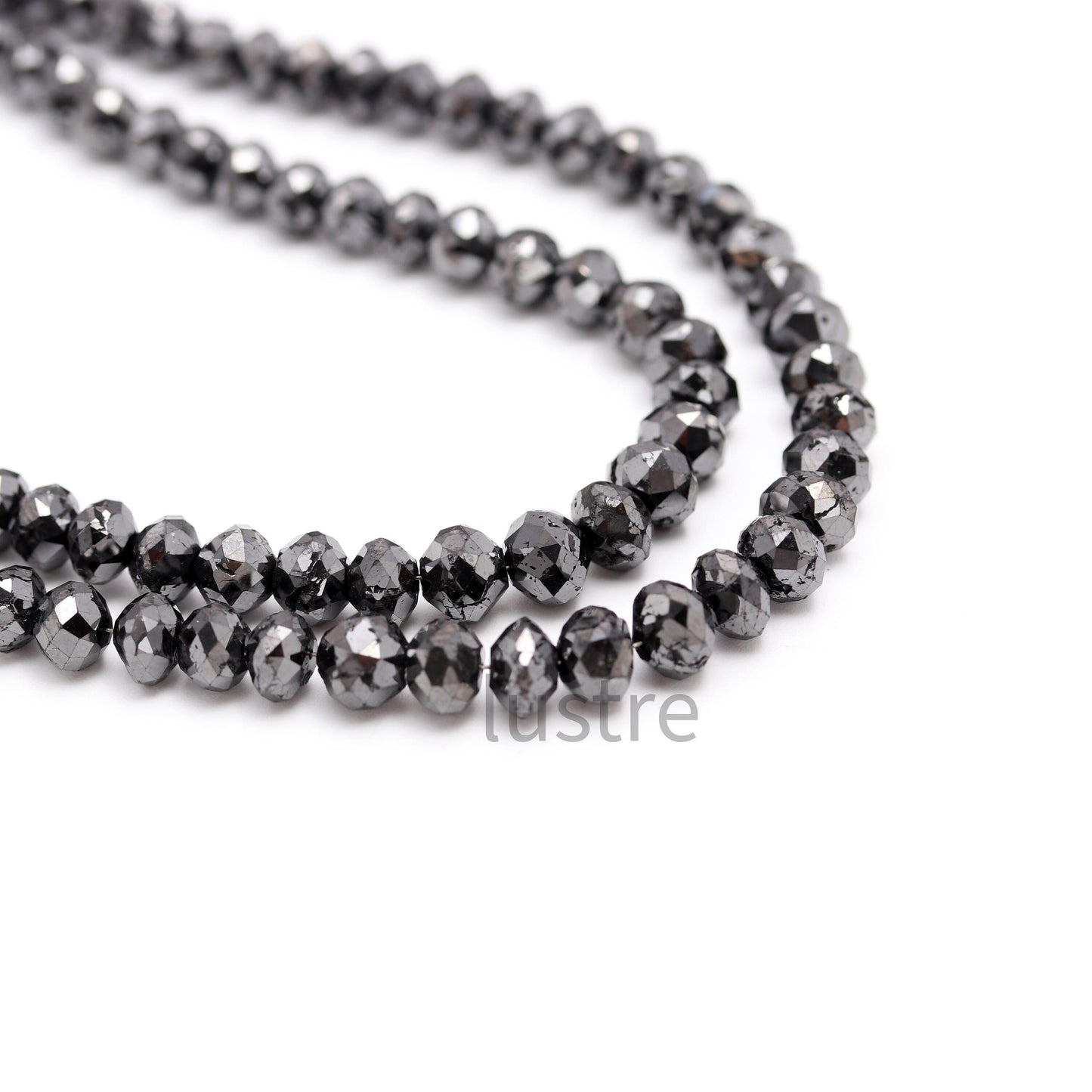 AAA+ Black Diamond Beads 6.5 mm Excellent Quality 100% Natural Black Diamond Beads Personalized Valentine Gift Jewelry