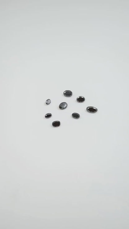 Black Diamond Cut Stone Oval Cut Shape 3 x 5 mm Diamond 100% Natural Diamond