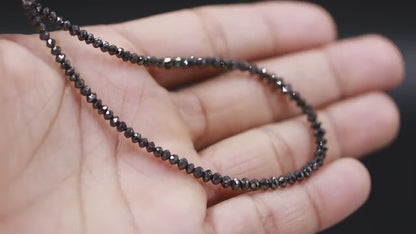 Black Diamond Bead 100% Natural Black Diamond 2.6 - 3.5 mm Beads