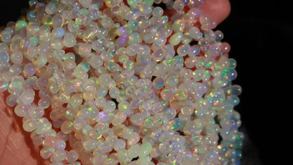 Ethiopian Opal Bead Welo Fire Tear Drop Shape Opal Bead