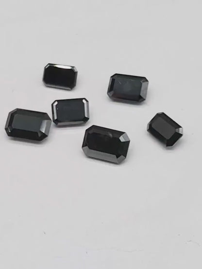 Black Diamond Solitaire loose black diamond 3x5 mm Diamonds For Jewelry Making