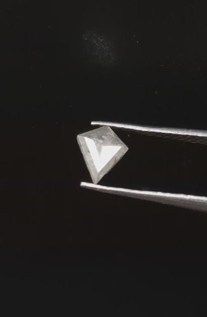 Salt And Pepper Fancy Kite Shape 6.2 - 7.5 mm Faceted Diamond For Jewelry Making